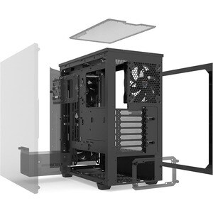 be quiet! Pure Base 500 FX Computergehäuse - ATX, Micro ATX, Mini ITX Motherboard Supported - Midi-Tower - Acrylnitril-But