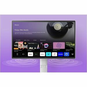 LG 32U889SA-W 32" Class Smart LCD Touchscreen Monitor - 16:9 - 5 ms - 31.5" Viewable - 3840 x 2160 - 4K UHD - In-plane Swi