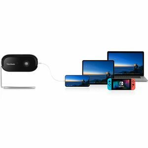 ViewSonic M1 MAX LED Projector - Portable, Ceiling Mountable, Wall Mountable, Floor Mountable - 1920 x 1080 - Front, Ceili