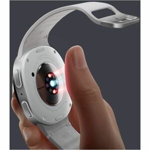 Samsung Galaxy Watch8 SM-L330 Smartwatch - 46 mm Case Height - 43,70 mm Case Width - Silber Case Color - Weiß Band Color -