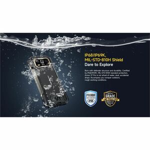 Ulefone Armor 27 Pro 256 GB Rugged Smartphone - 17.2 cm (6.8") LCD Full HD Plus 1080 x 2460 - Octa-core (Cortex A76Dual-co