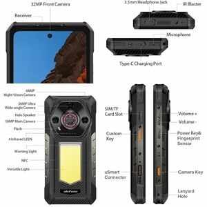 Ulefone Armor 30 512 GB Rugged Smartphone - 17.7 cm (7") LCD Full HD Plus 1080 x 2460 - Octa-core (Cortex A76Dual-core (2 