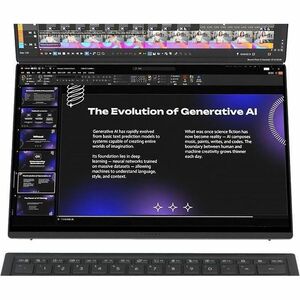 Asus ZenBook Duo UX8407 UX8407AA-SN079W 35.6 cm (14") Touchscreen Detachable Copilot+ PC 2 in 1 Notebook - 3K - 144 Hz - I