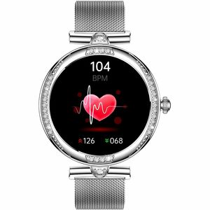 Carneo Seinna HR+ Smart Watch - 11.50 mm Case Thickness - 39.50 mm Case Width - Women - Silver, Rose Gold Body Color - Sil