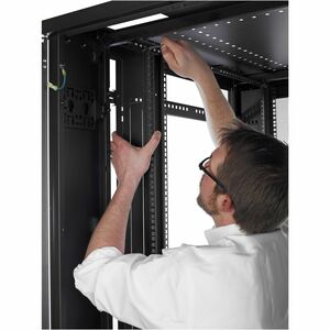 APC NetShelter SV, Server Rack Enclosure, 42U, 600W x 1060 D mm, with Sides, Black, Single Rack Unassembled - 42U Rack Hei