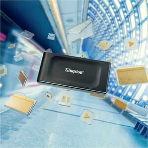 Kingston Tragbar Solid State-Laufwerk - Extern - 2 TB - Schwarz - Speichersystem Unterstütztes Gerät - USB 3.2 (Gen 2) - 1