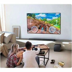 Samsung HW-QS700F 3.1.2 Bluetooth Smart Sound Bar Speaker - 345 W RMS - Google Assistant, Alexa Supported - Titan Black - 