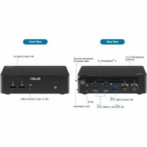 ASUS NUC16 PRO Intel Core Ultra X9 378H 64GB LPDDR5 Barbone Kit with AU cord