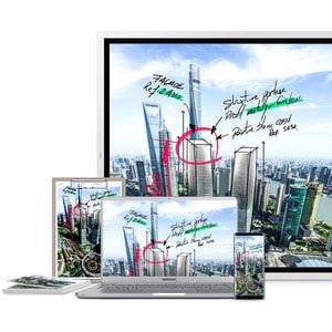 Samsung Flip 2 WM65R 65" Class LCD Touchscreen Monitor - 8 ms - 65" Viewable - InGlass Technology - Multi-touch Screen - 3