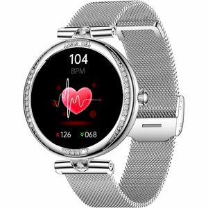 Carneo Seinna HR+ Smart Watch - 11.50 mm Case Thickness - 39.50 mm Case Width - Women - Silver, Rose Gold Body Color - Sil