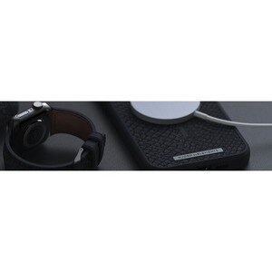 Njord Vindur SL14110 Smartwatch-Band - 1 - Grau - Silikon, Edelstahl, Veganes Kunstleder, Lachsleder
