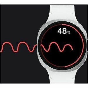 Samsung Galaxy Watch8 SM-L330 Smartwatch - 46 mm Case Height - 43,70 mm Case Width - Silber Case Color - Weiß Band Color -