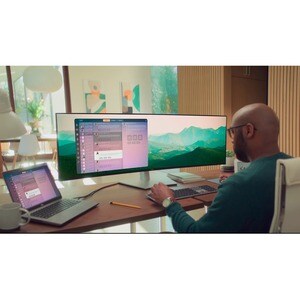 Dell UltraSharp U4924DW 49 Zoll Class Dual Quad HD (DQHD) Gekrümmter Bildschirm LCD-Monitor - 32:9 Format - 124,5 cm (49 Z