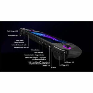 Consola de juegos portátil Asus ROG Ally X 17.8cm (7") Pantalla Pantalla Táctil RC72LA-NH011W - Negro - 1920 x 1080 - AMD 