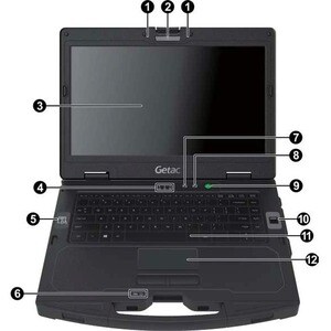 Getac S410 S410 G4 35.6 cm (14") Touchscreen Semi-rugged Notebook - Full HD - Intel Core i7 11th Gen i7-1165G7 - 16 GB - 5
