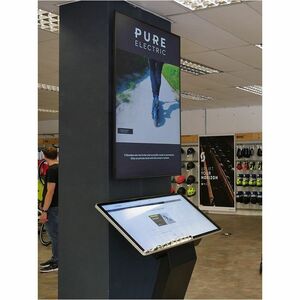 AllSee TWP43B 43" LCD Digital Signage Kiosk - 24 Hours/7 Days Operation - In-plane Switching (IPS) Technology - Touchscree