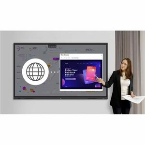 LG CreateBoard 86TR3DQ-B Collaboration Display - 86" LCD - ARM Cortex A73 + A53 - 8 GB - Touchscreen - 16:9 Aspect Ratio -