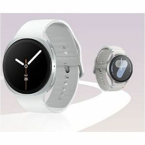 Samsung Galaxy Watch8 SM-L330 Smartwatch - 46 mm Case Height - 43,70 mm Case Width - Silber Case Color - Weiß Band Color -