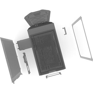 be quiet! Pure Base 500 FX Computergehäuse - ATX, Micro ATX, Mini ITX Motherboard Supported - Midi-Tower - Acrylnitril-But