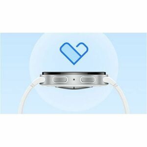 Samsung Galaxy Watch8 SM-L330 Smartwatch - 46 mm Case Height - 43,70 mm Case Width - Silber Case Color - Weiß Band Color -