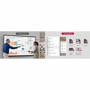 LG CreateBoard 86TR3DQ 2184.40 mm 4K UHD LCD Collaboration Display - ARM Cortex A73 + A53 - 8 GB - Touchscreen - 16:9 Aspe