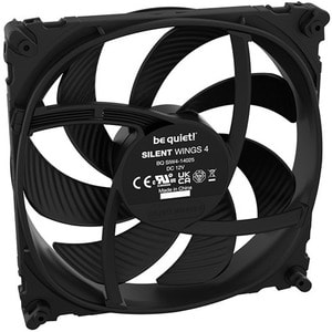 be quiet! Silent Wings 4 Cooling Fan - Radiator, Case - 140 mm Maximum Fan Diameter - 1 x Fan(s) - 133.20m³/h Maximum Airf