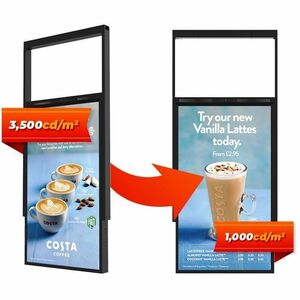 AllSee UDS55HD8B 55" LCD Digital Signage Display - 1920 x 1080 - 3500 cd/m² - 1080pWireless LAN - Android 7.1 Nougat - Black