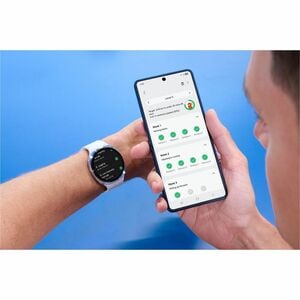 Samsung Galaxy Watch8 SM-L335F Smart Watch - 46 mm Case Height - 43.70 mm Case Width - Silver Body Color - Silver Case Col