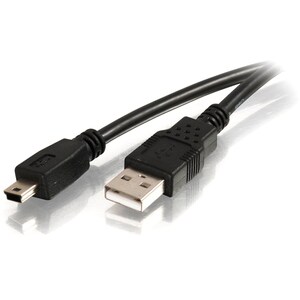 C2G 2m USB Cable - USB 2.0 A to USB Mini B - M/M - Type A Male - Mini Type B Male USB - 6.56ft - Black