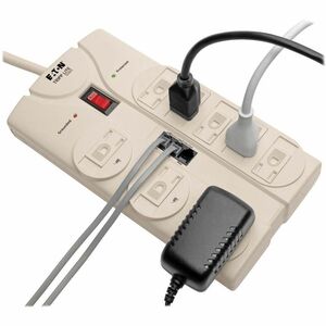 Eaton Tripp Lite Series Protect It! 8-Outlet Computer Surge Protector, 8 ft. (2.43 m) Cord, 2160 Joules, Tel/Modem/Fax Pro