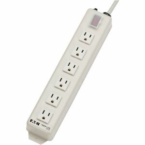 Eaton Tripp Lite Series Power It! 6-Outlet Power Strip, 15 ft. (4.57 m) Cord, 5-15P, Metal Housing - NEMA 5-15P - 6 NEMA 5