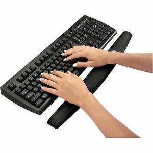Fellowes® Memory Foam Keyboard Wrist Rest - Black (9178201) - 0.94" x 19.31" x 2.31" Dimension - Black - Memory Foam - Wea