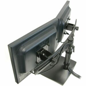 Ergotron Monitor Stand - Up to 61 cm (24") Screen Support - 28.12 kg Load Capacity - Desk - Steel, Aluminium - Black - For