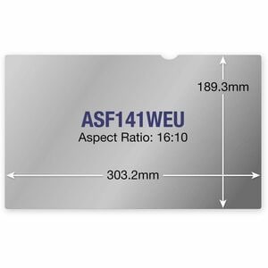 Targus ASF141WEU Anti-glare Privacy Screen Filter - Transparent, Black - For 35.8 cm (14.1") Widescreen LCD Desktop/Laptop