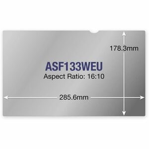Targus ASF133WEU Anti-glare Screen Protector - Transparent, Black - For 33.8 cm (13.3") Widescreen LCD Desktop/Laptop - 16