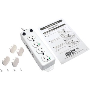 Eaton Tripp Lite Series Safe-IT UL 1363A Medical-Grade Power Strip for Patient-Care Vicinity, 4x 15A Hospital-Grade Outlet