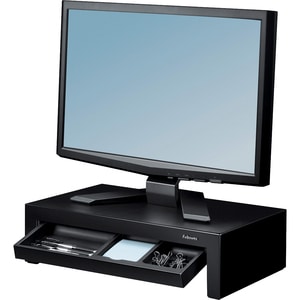 Fellowes Designer Suites™ Monitor Riser - Up to 21" Screen Support - 40 lb Load Capacity - 4.4" Height x 16" Width x 9.4" 