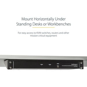 StarTech.com 1U Wall Mount Patch Panel Bracket â€" 19 in â€" Steel - Vertical Mounting Bracket for Networking and Data Equ