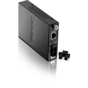 TRENDnet Intelligent 1000Base-T to 1000Base-SX Multi-Mode SC Fiber Media Converter, Up to 550M (1800 ft), Fiber to Etherne