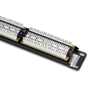 TRENDnet 24-Port Cat6 Unshielded Patch Panel, Wallmount or Rackmount, Compatible with Cat3,4,5,5e,6 Cabling, For Ethernet,