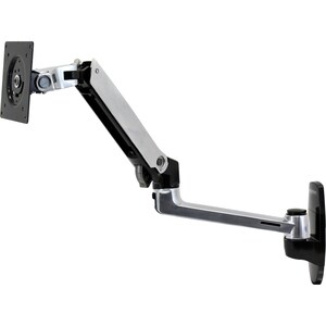 Ergotron Mounting Arm for LCD Monitor, Monitor, TV - Polished Aluminum - 34" Screen Support - 24.91 lb Load Capacity - 100