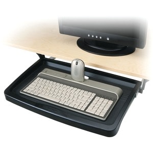 Kensington Standard Underdesk Keyboard Drawer - 1.5" Height x 20.4" Width x 12" Depth - Black - Plastic - 1