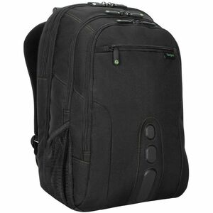 Targus EcoSmart TBB019US Carrying Case (Backpack) for 17" Notebook - Black, Green - Bump Resistant, Drop Resistant - Polye