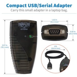 HIGH SPEED USB SERIAL ADAPTER REPLACES THE USA-19QW