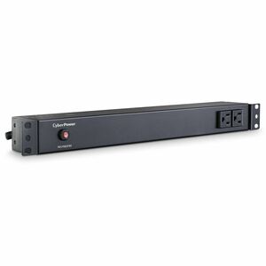 CyberPower PDU15B2F8R 100 - 125 VAC 15A Basic PDU - 10 Outlets, 15 ft, NEMA 5-15P, Horizontal, 1U, Lifetime Warranty