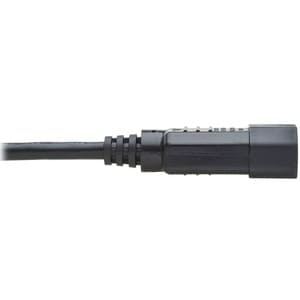 Eaton Tripp Lite Series Power Extension Cord, Right-Angle C13 to C14 PDU Style - 10A, 250V, 18 AWG, 2 ft. (0.61 m), Black 
