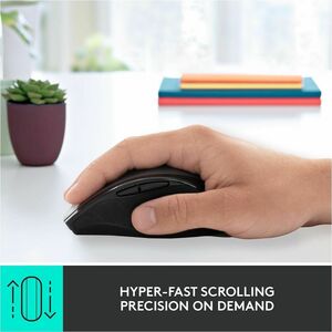 Logitech M705 Marathon Wireless Mouse, 2.4 GHz USB Unifying Receiver, 1000 DPI, 5-Programmable Buttons, 3-Year Battery, Co