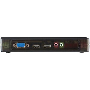 StarTech.com 4 Port Black USB KVM Switch Kit with Cables and Audio - desktop KVM Switch - VGA KVM Switch - USB KVM Switch 