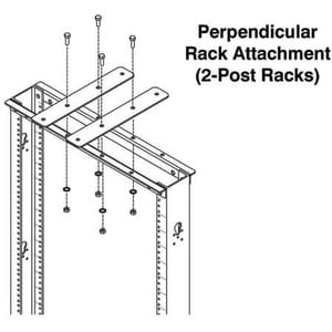 Tripp Lite by Eaton SRLADDERATTACH Mounting Bracket for Cable Ladder - Black - 1