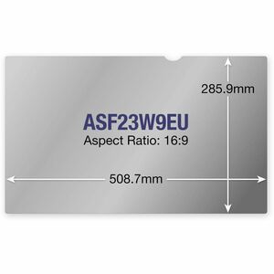 Targus ASF23W9EU Anti-glare Privacy Screen Filter - For 58.4 cm (23") Widescreen LCD Desktop/Laptop, Monitor - 16:9 - Blue
